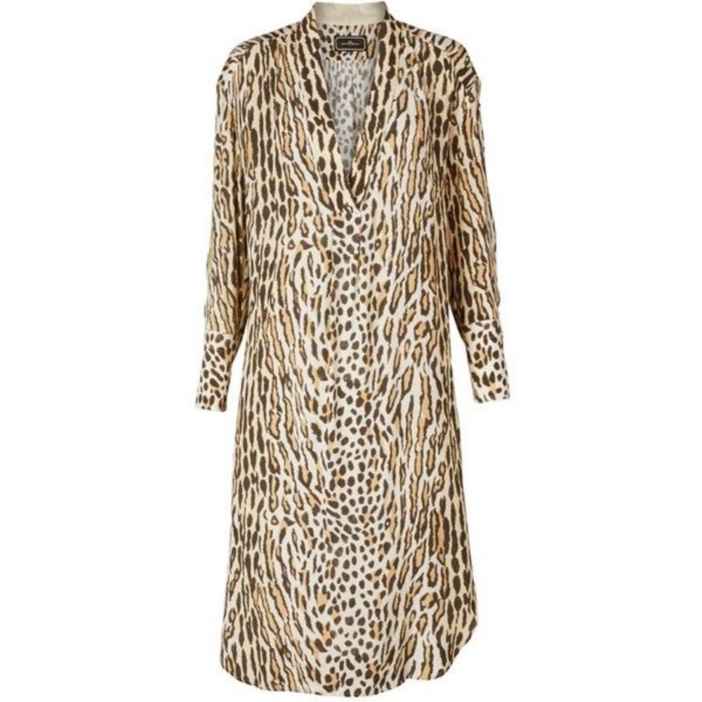 Malene Birger Caftan Leopard New Without Tags Size Small